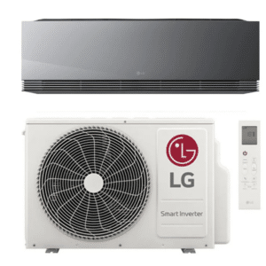 LG split unit 3.5 kW ARTCOOL™ AI Air Mirror Single Split Inverter Air Conditioner – LG-AA12SP-SET BLACK